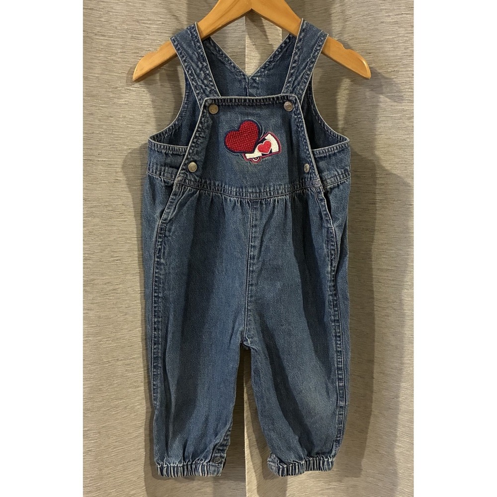Y2K Sesame Street Denim Overalls Size 6-9 Months